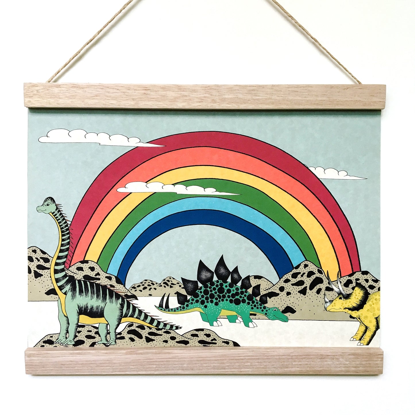 Art Hanger Rainbow Dinosaur Dreaming