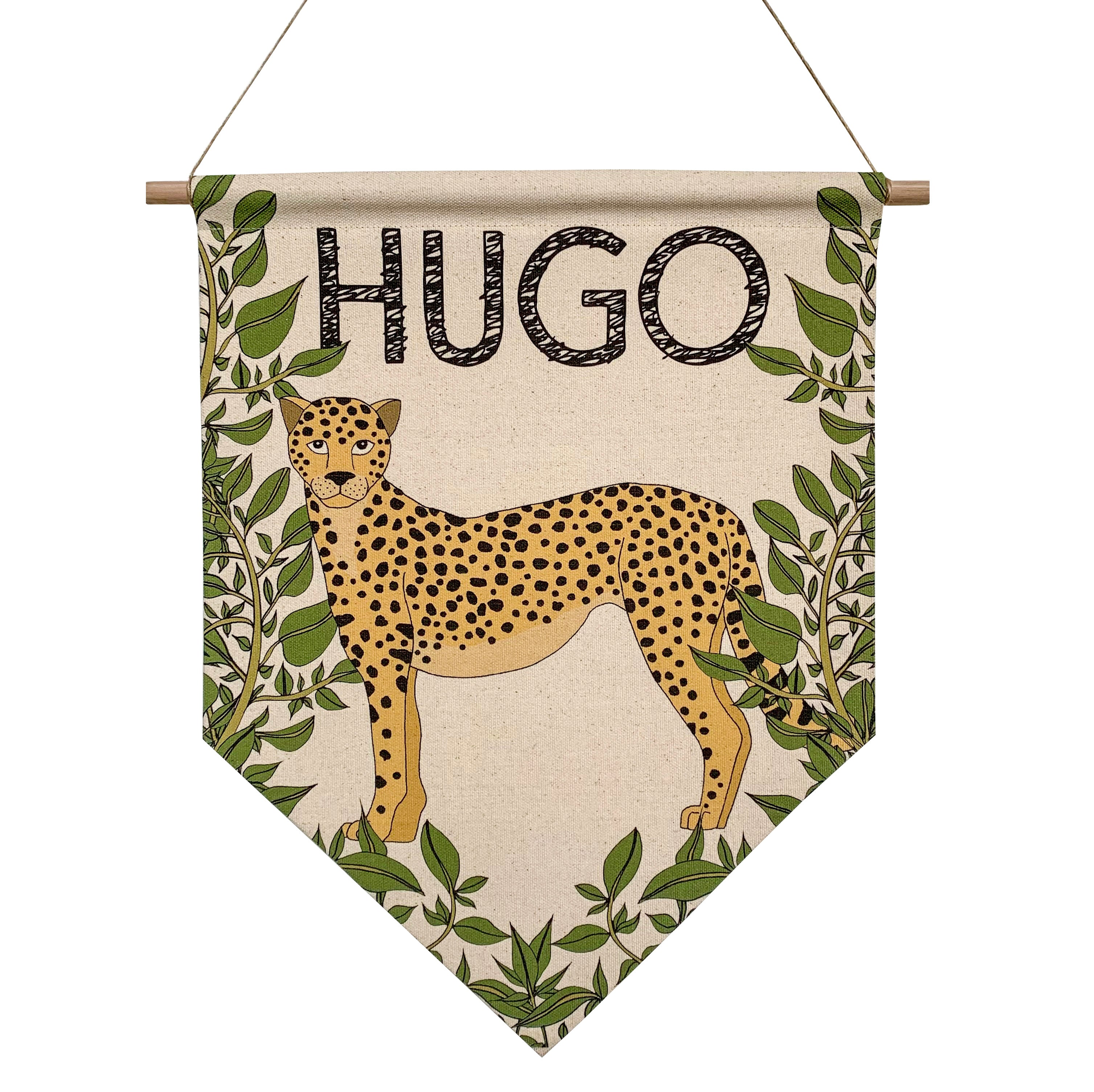 Personalised SAFARI Name Banner - Cheetah