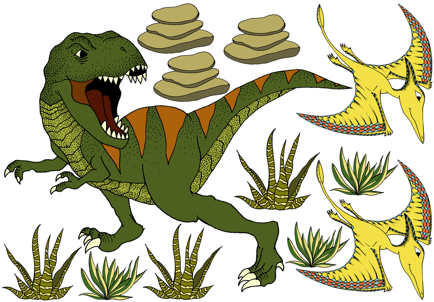 Decals - Dinosaur - Giant Tyrannosaurus Rex