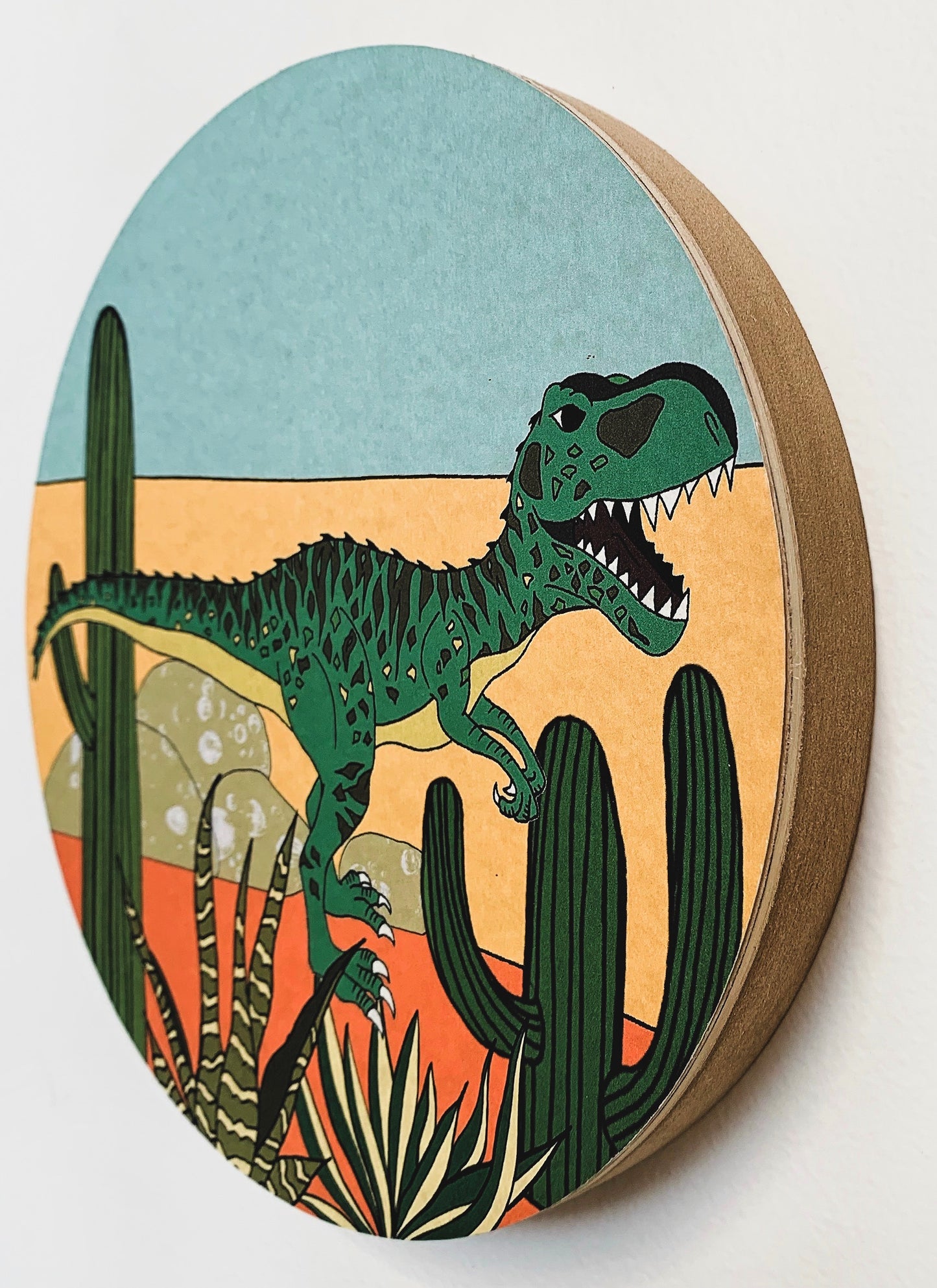 Wooden Dinosaur Plaque - Giganotosaurus