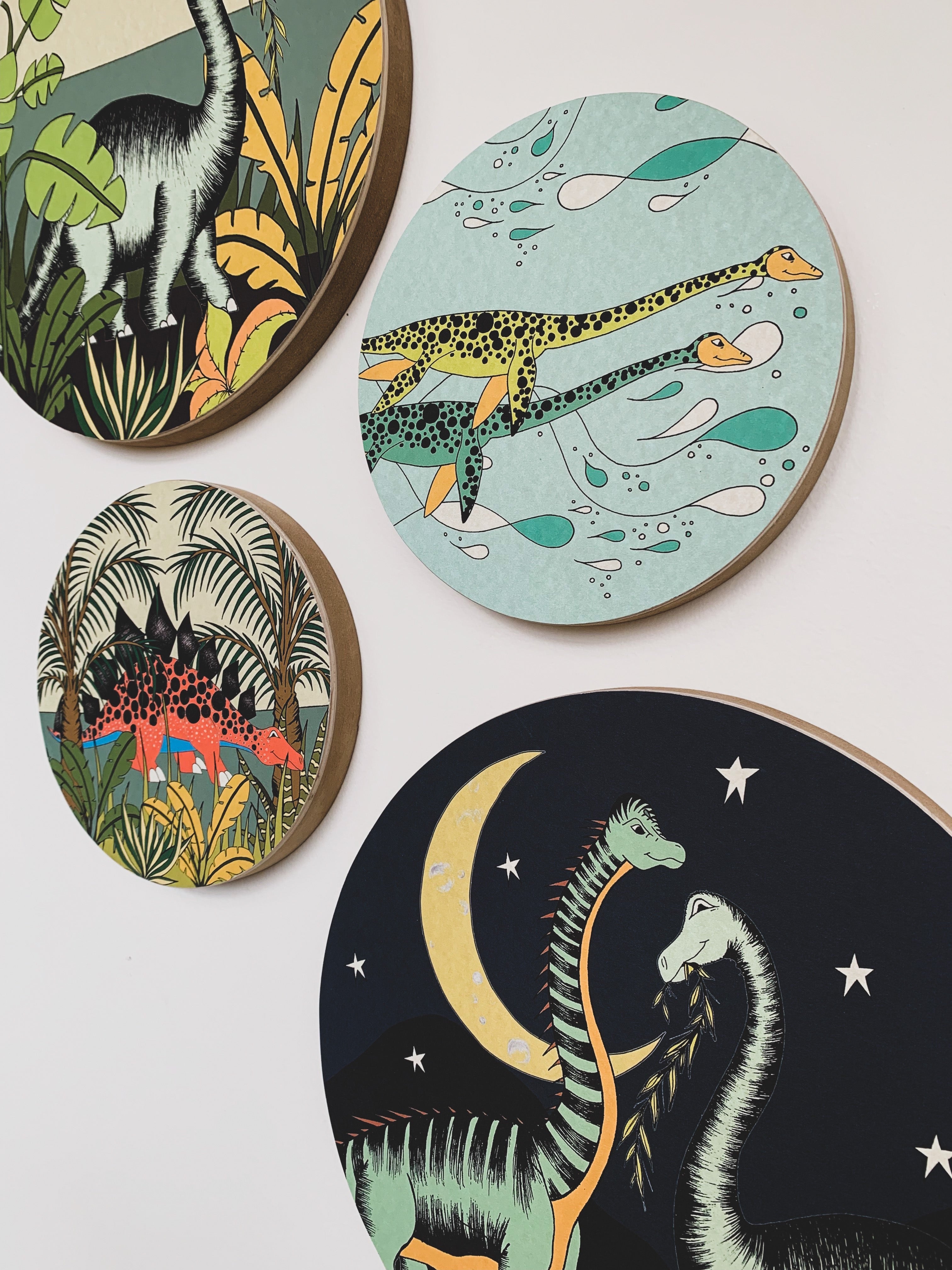 Wooden Dinosaur Plaque - In The Sea - Elasmosaurus