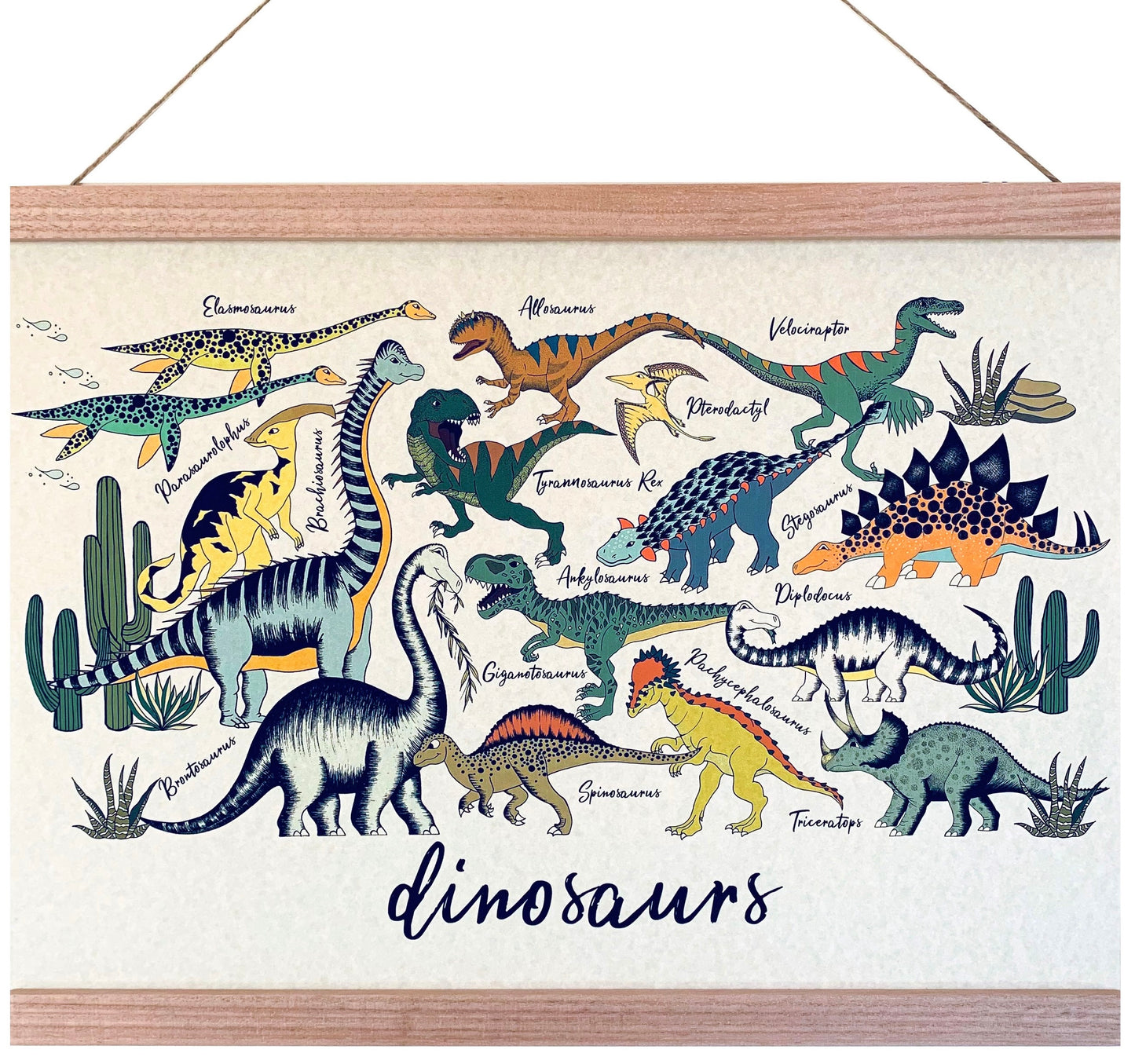 Art Hanger - Dinosaur Learn Name Chart