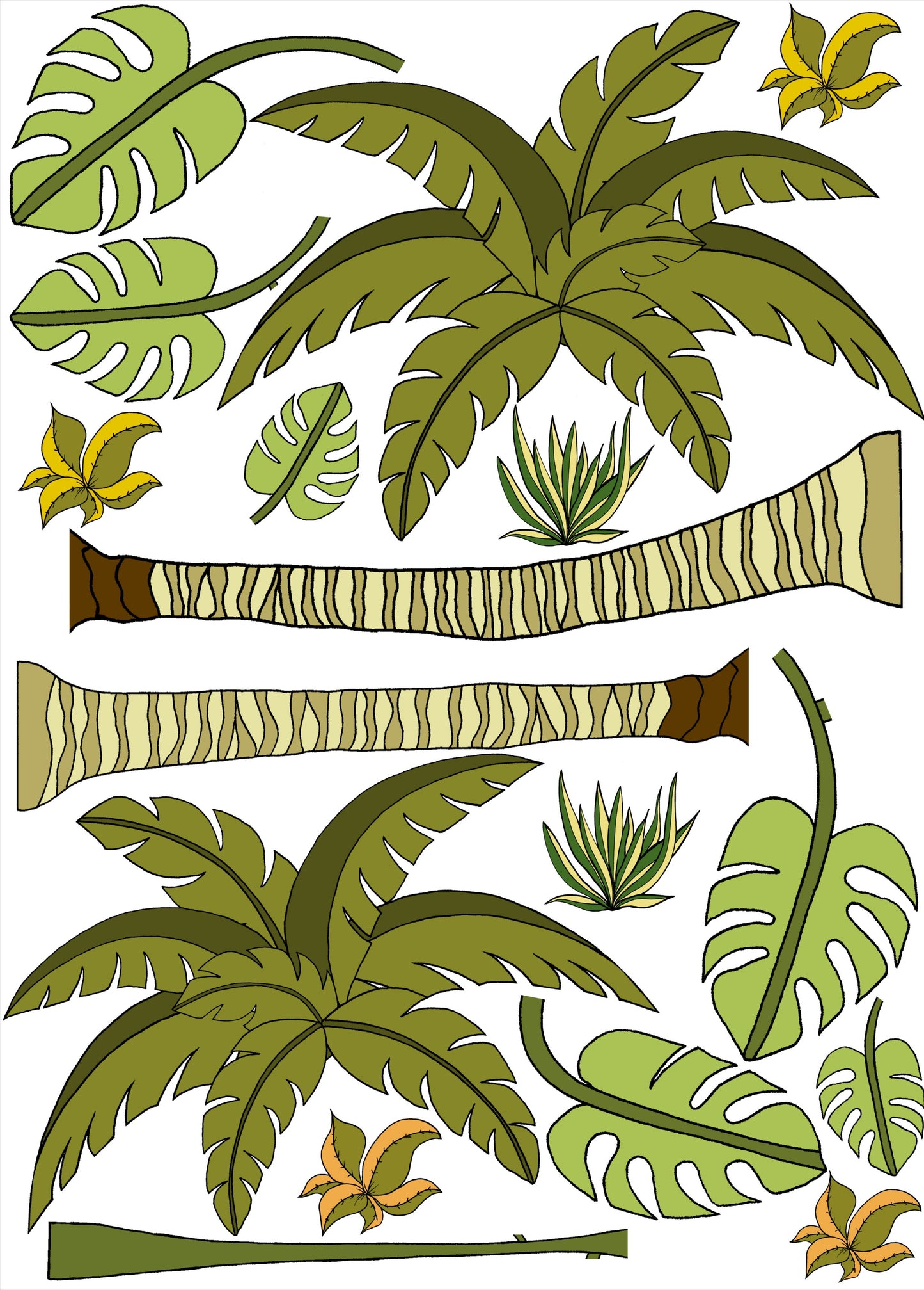 Decal Jungle Palm Pack