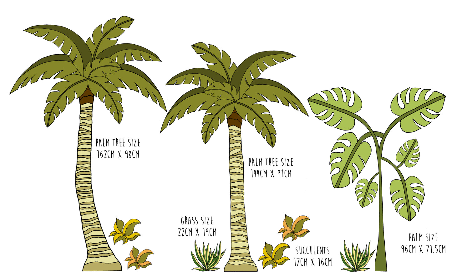 Decal Jungle Palm Pack