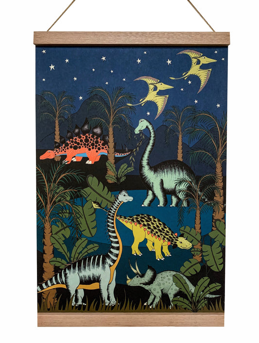Art Hanger - Dinosaur Oasis Starry Night