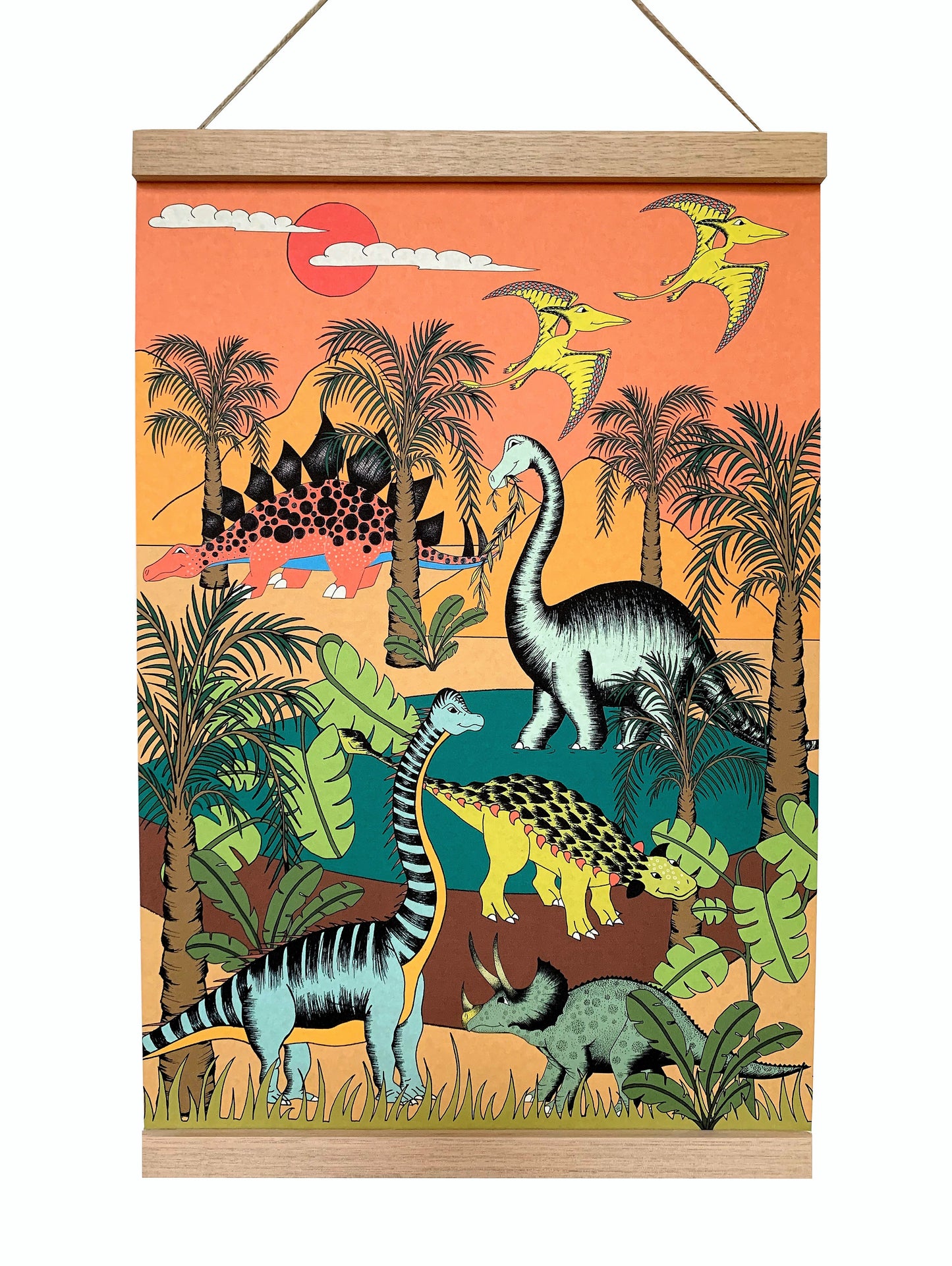 Art Hanger - Dinosaur Oasis - A3+