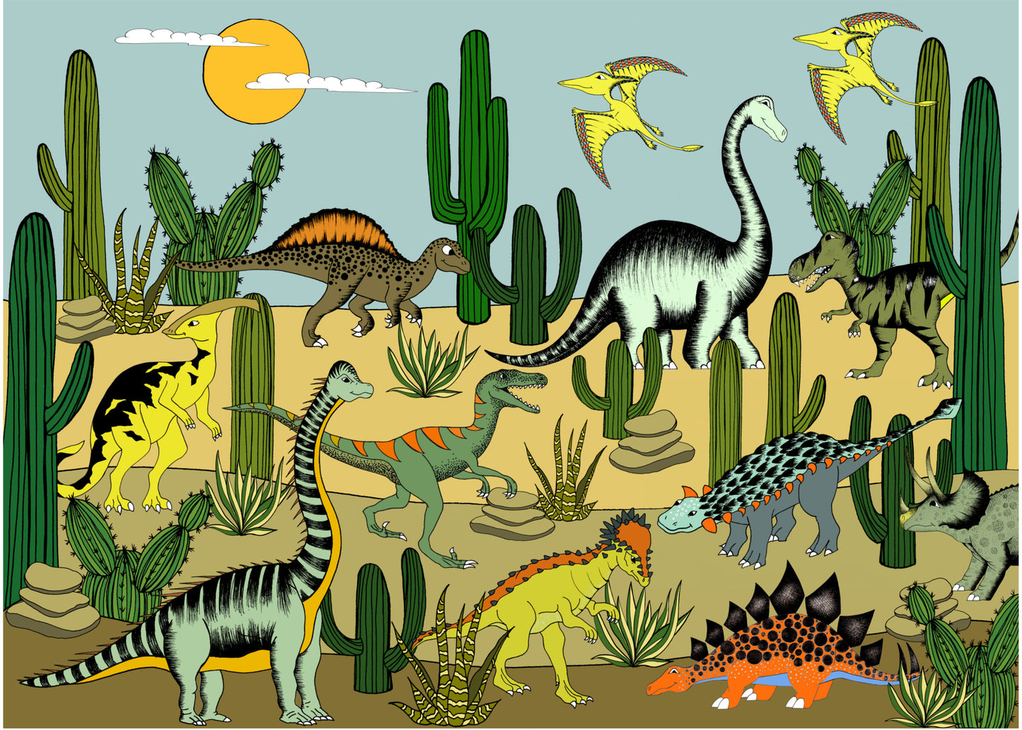 Poster - Dino Desert