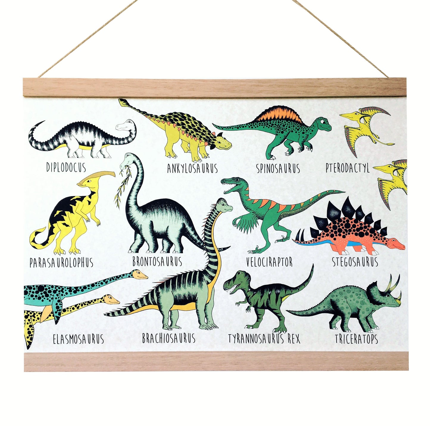Art Hanger - Dinosaur Name Chart - A3+