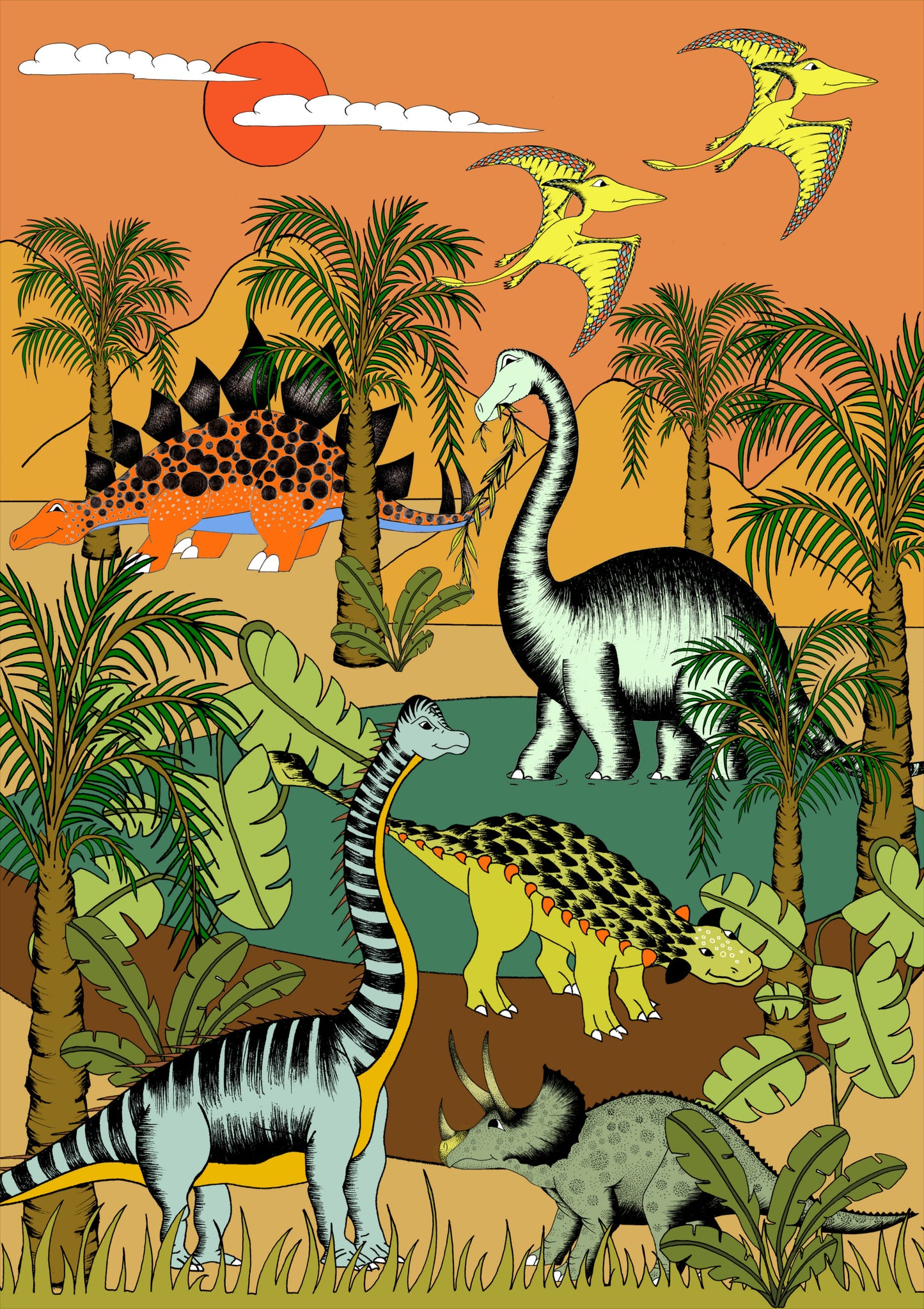 Poster - Dinosaur Oasis