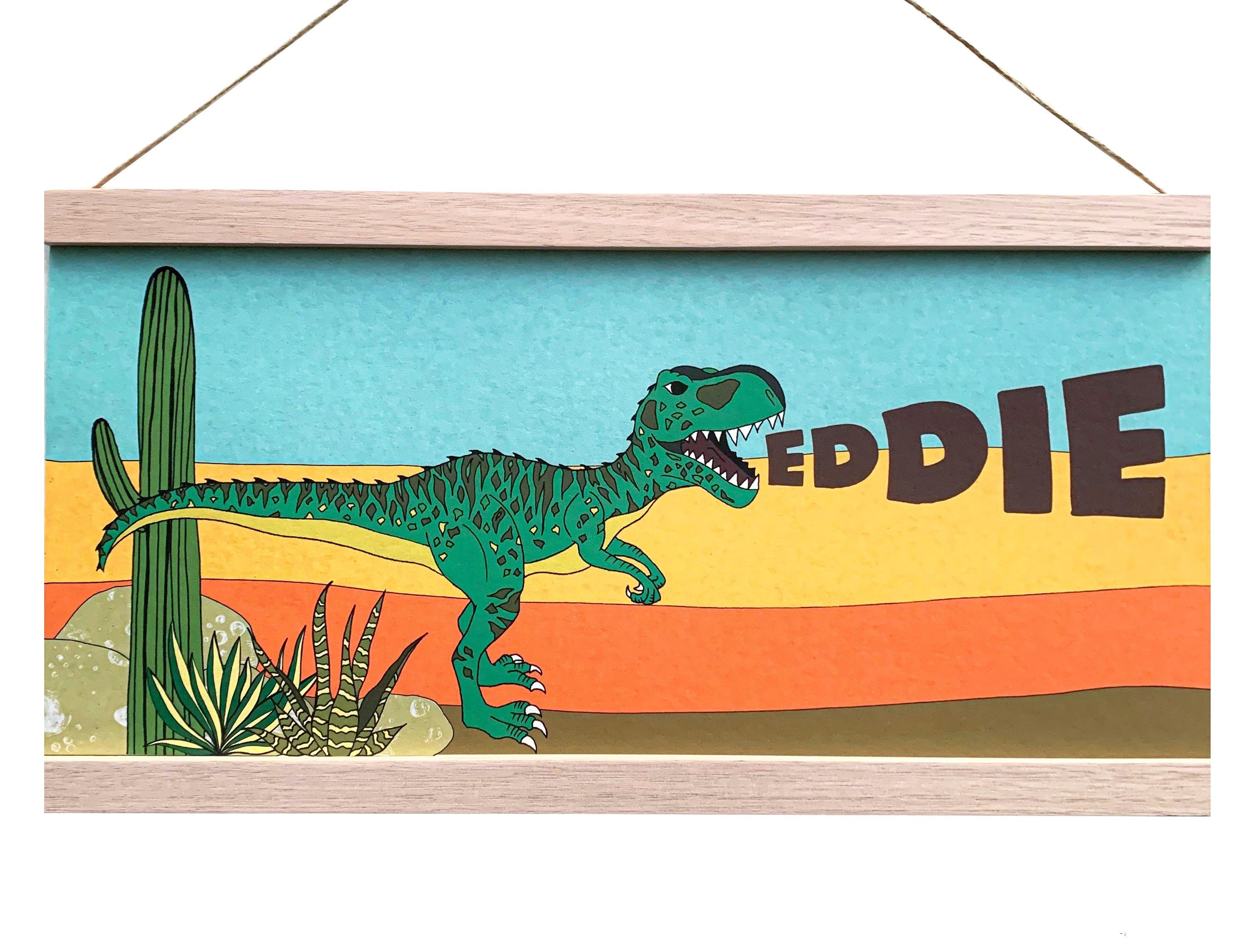 Art Hanger - Personalised Name Hanger - Giganotosaurus