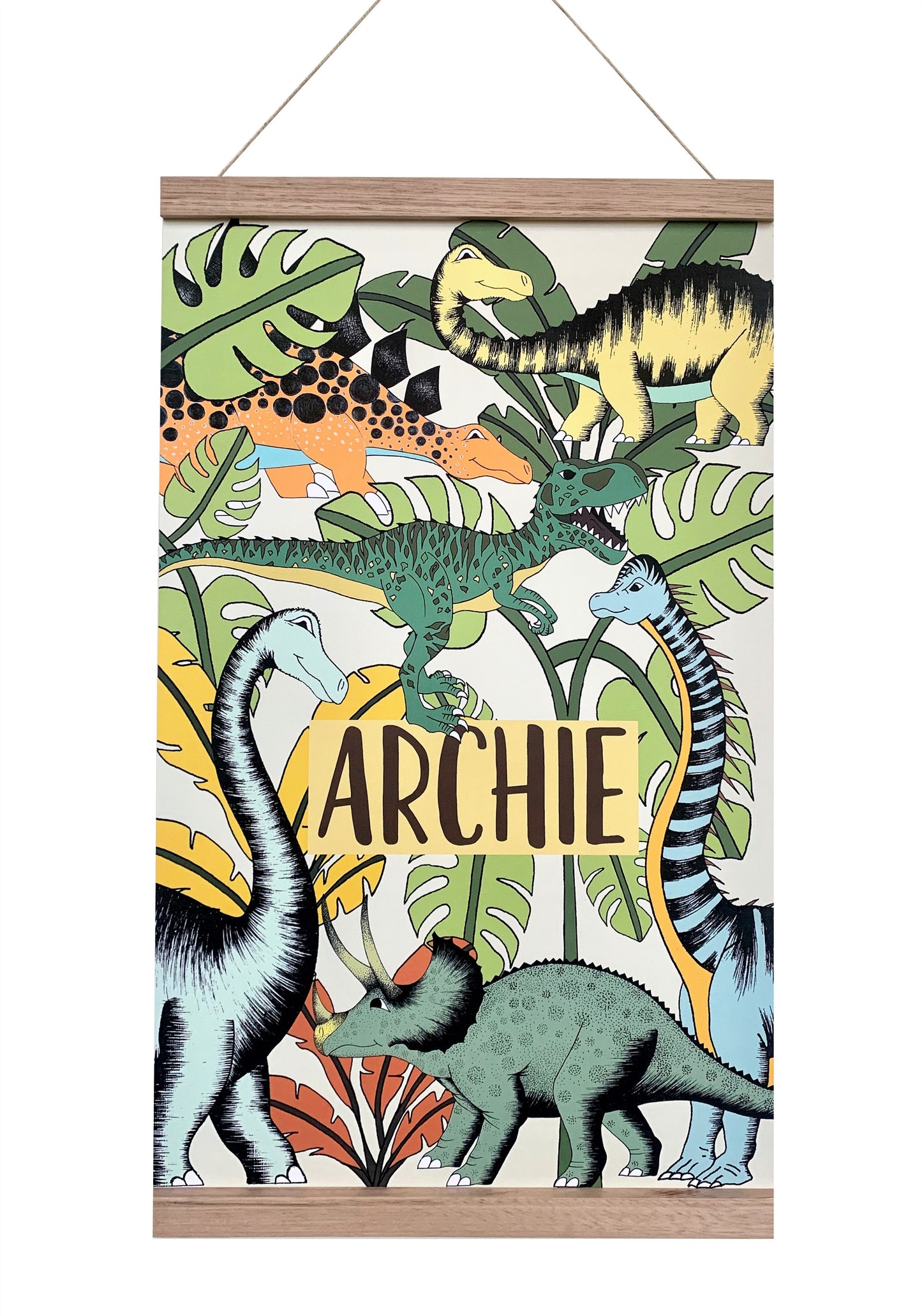 Art Hanger - Personalised Dinosaur Adventures