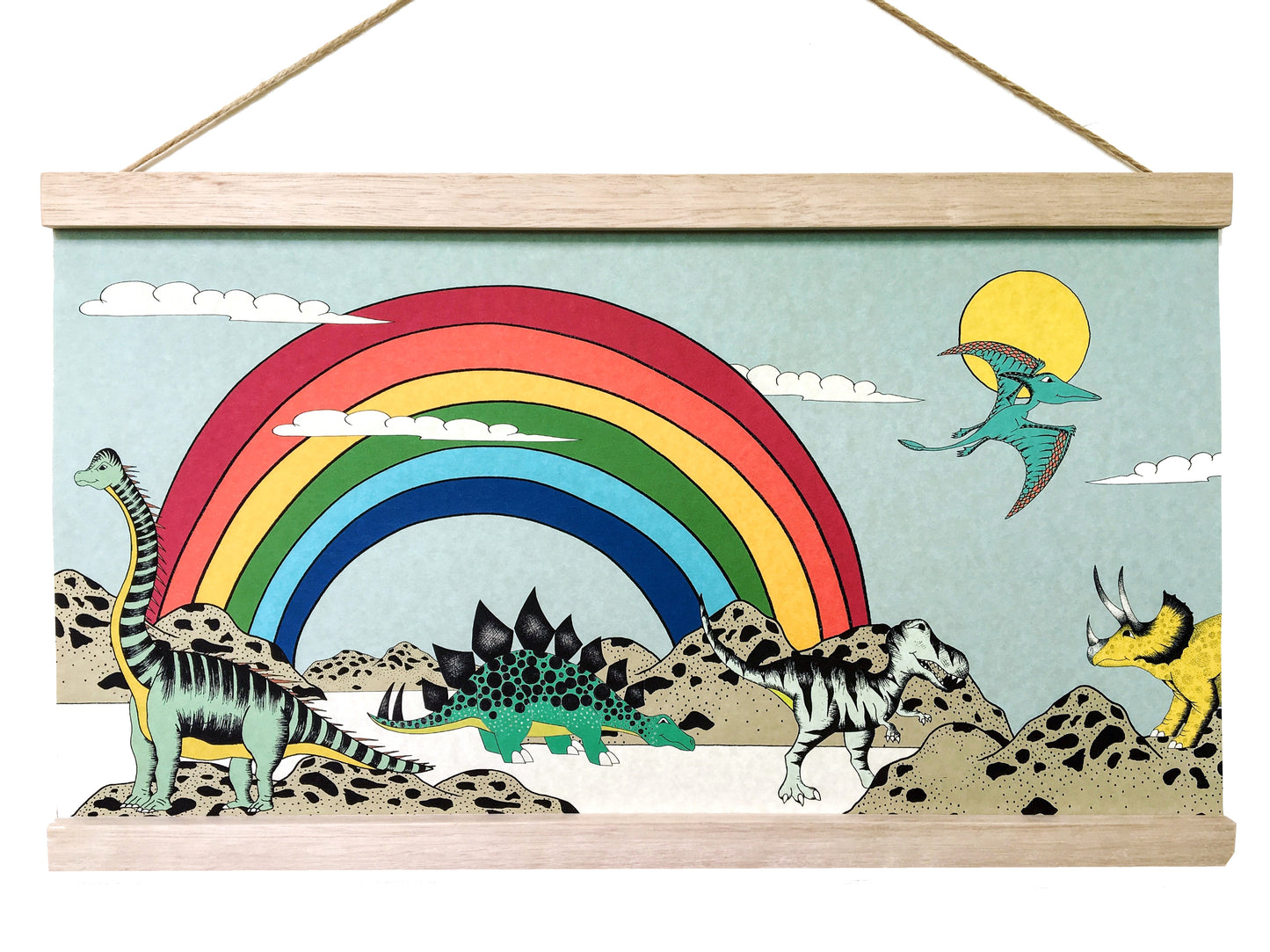 Art Hanger Rainbow Dinosaur Dreaming