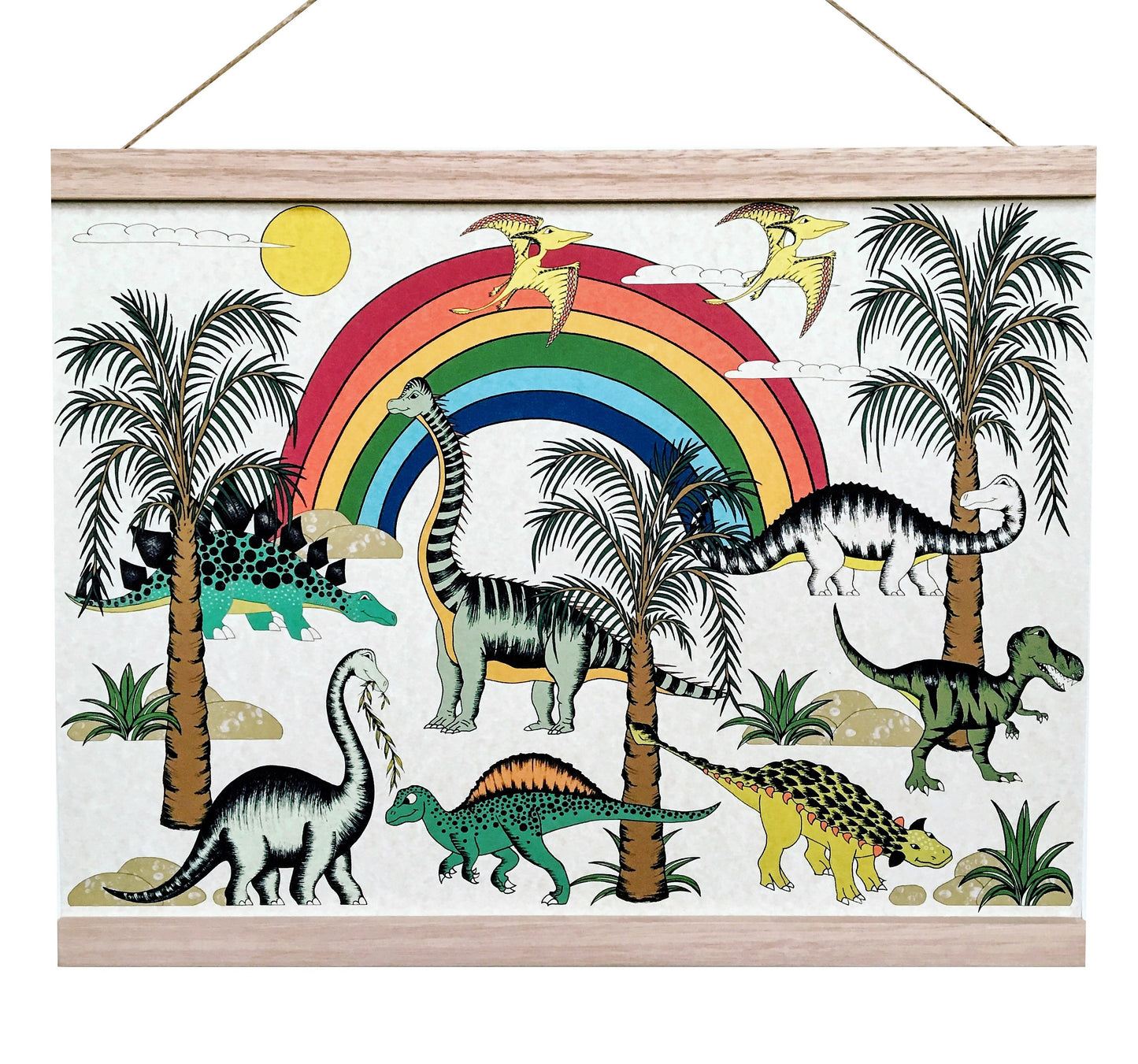 Art Hanger Rainbow Dinosaur Dreaming