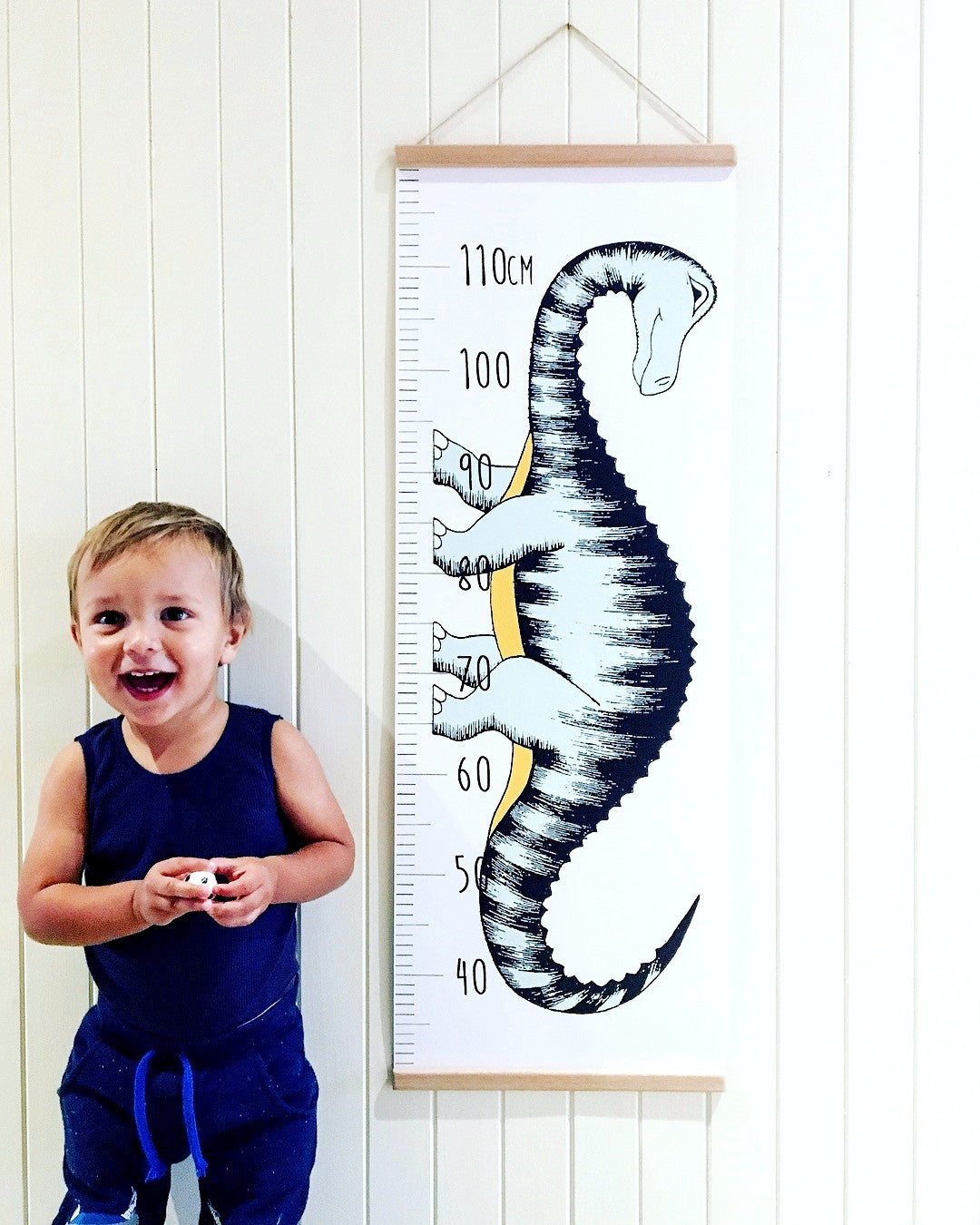 Dinosaur Growth Chart / Diplodocus / Blue